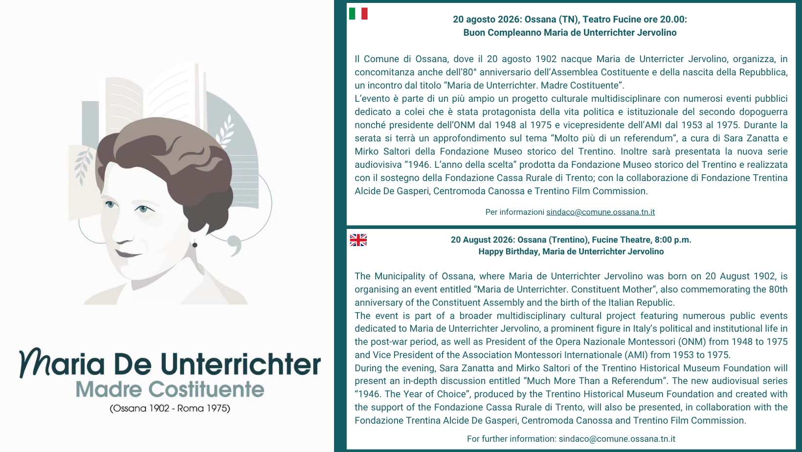 slide: Ossana, Maria Unterrichter